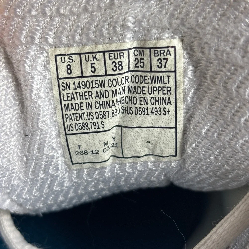 Skechers D'Lites Summer Fiesta‎ Tie Dye Chunky Air Cooled Sneaker White Womens 8